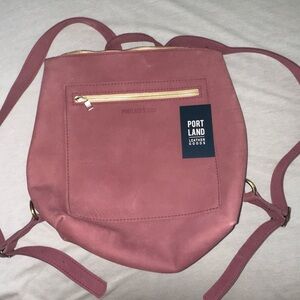 Portland Leather Rose Backpack